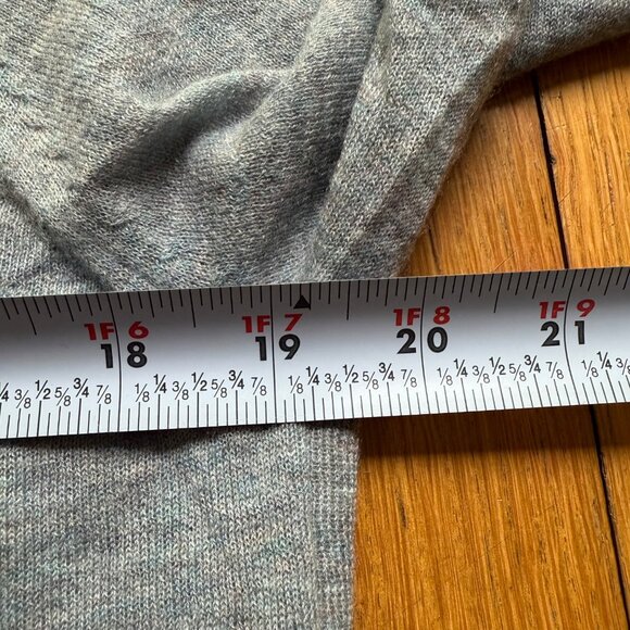 Zadig & Voltaire Size L Gray Liruius Peace Sign Rainbow Graphic Cashmere Sweater - Picture 9 of 14